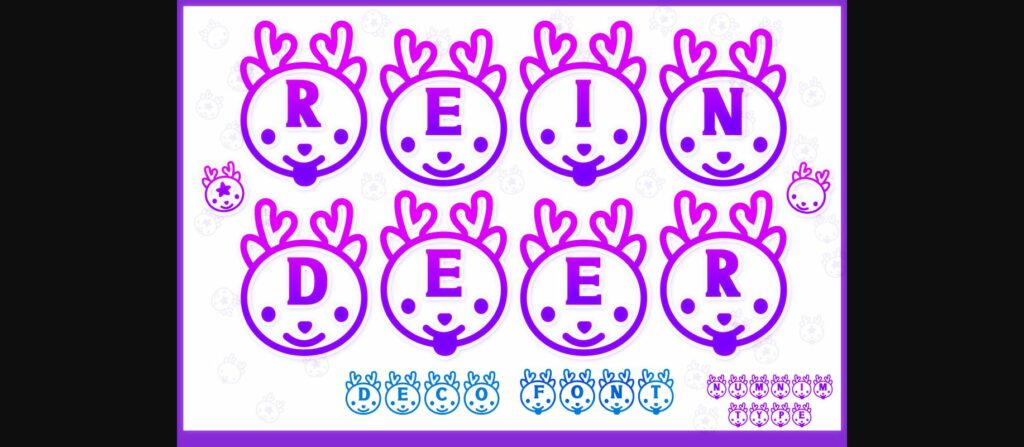 Reindeer Font Poster 1