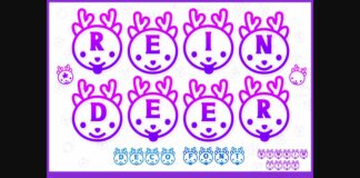 Reindeer Font Poster 1