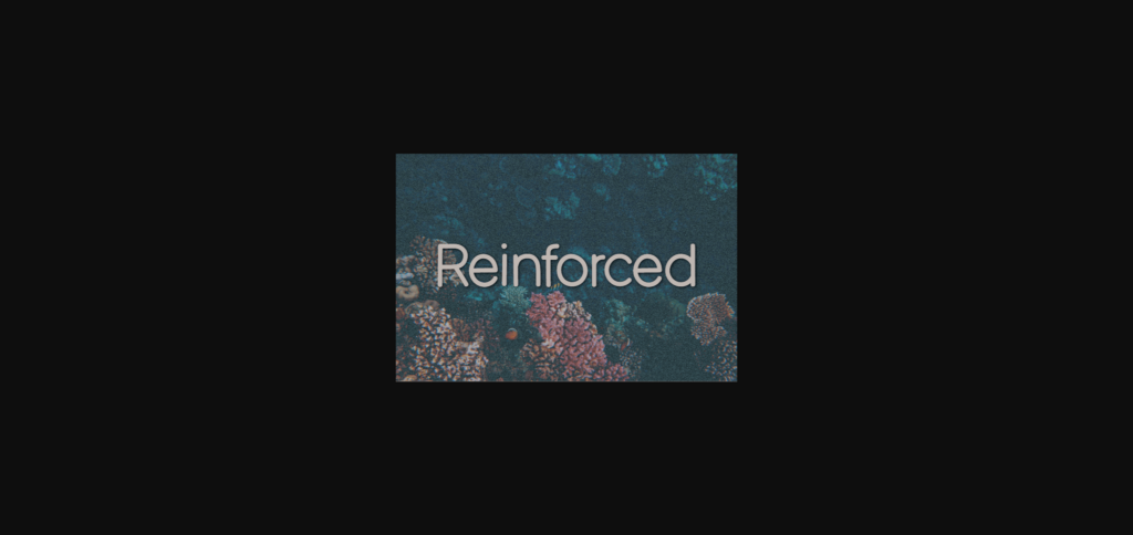 Reinforced Font Poster 3