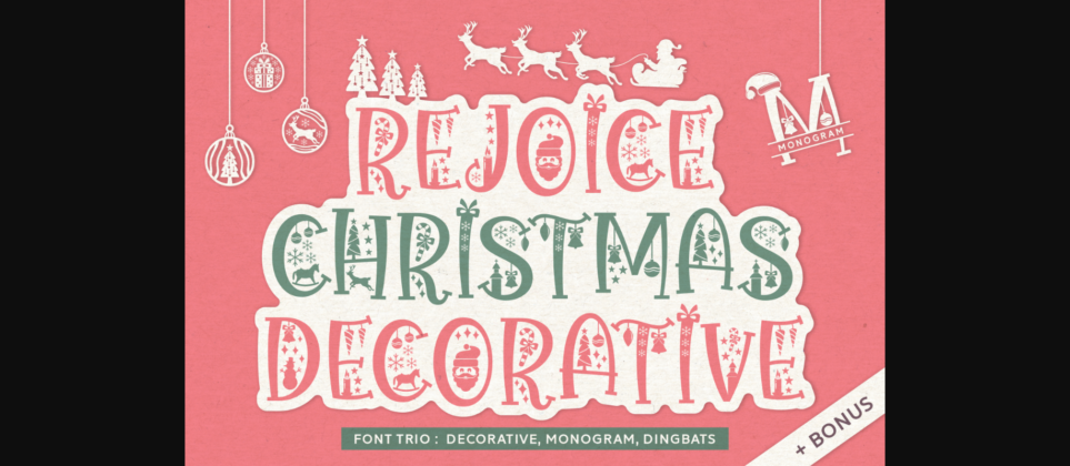 Rejoice Christmas Font Poster 3