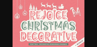 Rejoice Christmas Font Poster 1