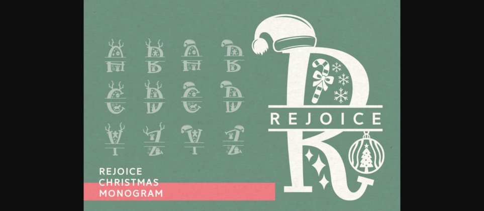 Rejoice Christmas Font Poster 4