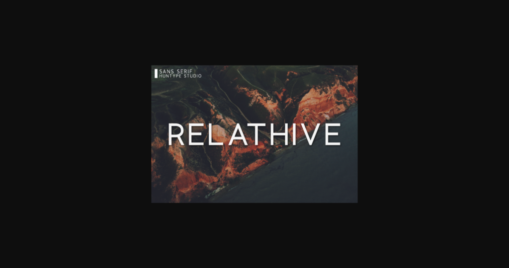 Relathive Font Poster 3