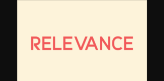 Relevance Font Poster 1