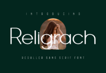 Religrach Font Poster 1