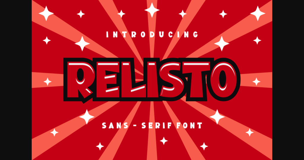 Relisto Font Poster 3