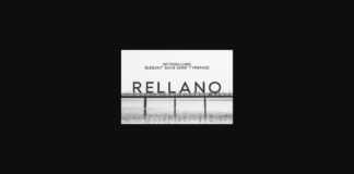 Rellano Font Poster 1