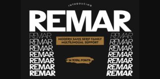 Remar Font Poster 1