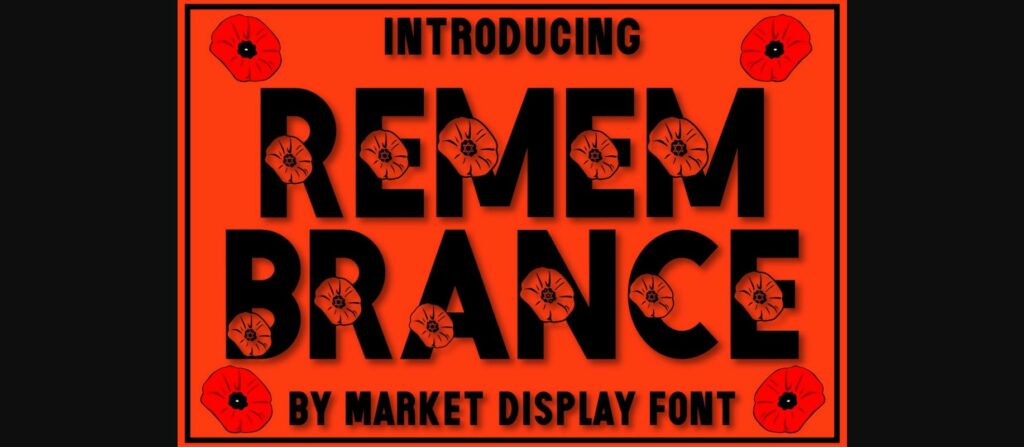 Remembrance Font Poster 3