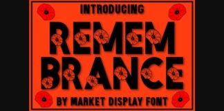 Remembrance Font Poster 1