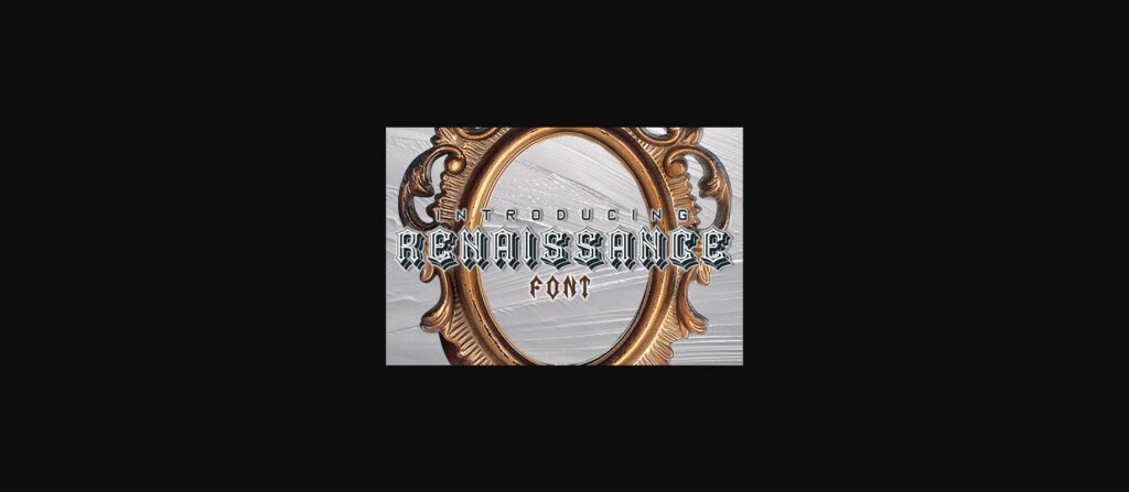 Renaissance Font Poster 3