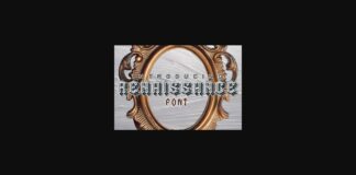 Renaissance Font Poster 1