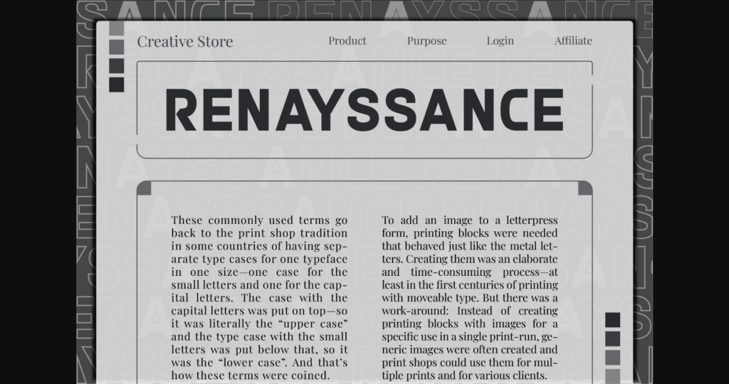 Renayssance Font Poster 3