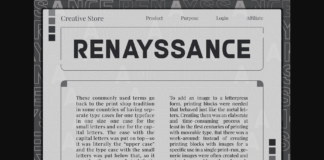 Renayssance Font Poster 1