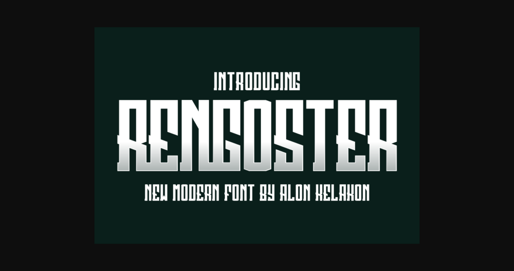 Rengoster Font Poster 1