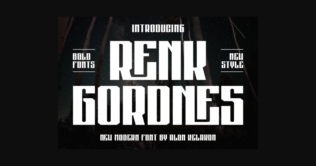 Renk Gordnes Font Poster 3