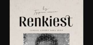 Renkiest Font Poster 1