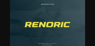 Renoric Font Poster 1