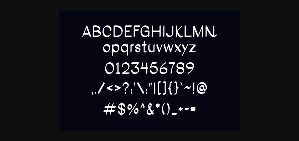 Reonica Font Poster 4