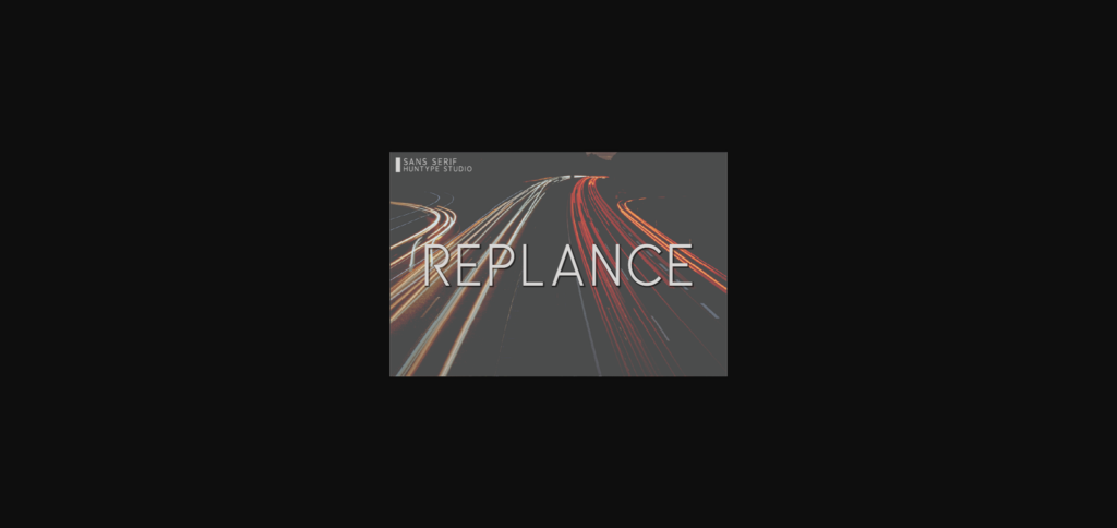 Replance Font Poster 3