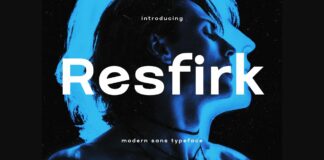 Resfirk Font Poster 1