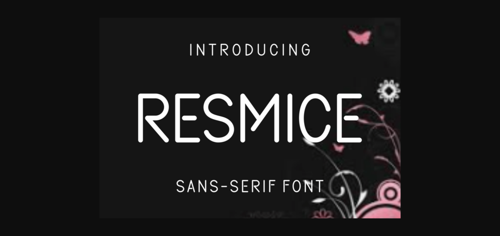 Resmice Font Poster 3