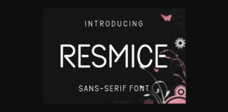 Resmice Font Poster 1