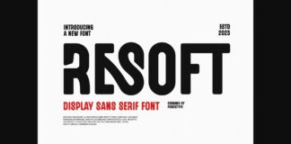 Resoft Font Poster 1