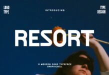 Resort Font Poster 1