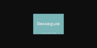 Resseguie Font Poster 1