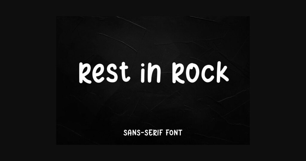 Rest in Rock Font Poster 1