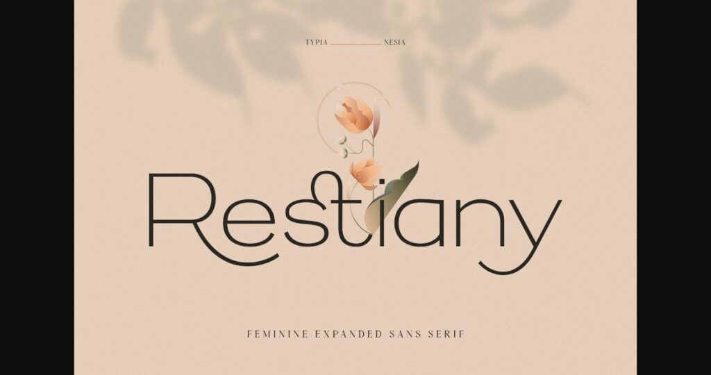 Restiany Font Poster 3