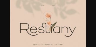 Restiany Font Poster 1