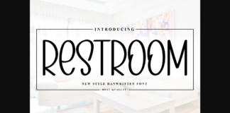 Restroom Font Poster 1