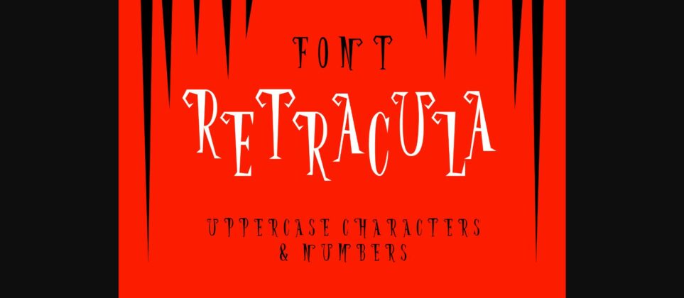 Retracula Font Poster 3