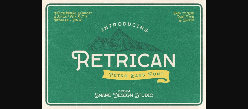 Retrican Font Poster 1