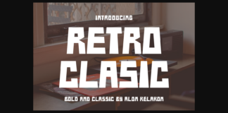 Retro Clasic Font Poster 1