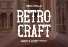 Retro Craft Font