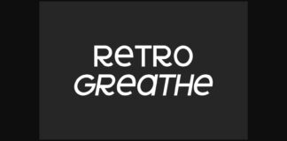 Retro Greathe Font Poster 1