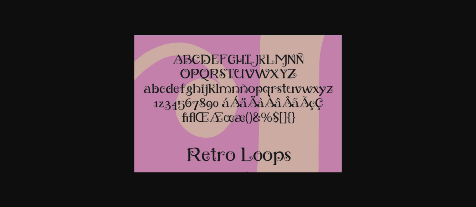 Retro Loops Font Poster 1