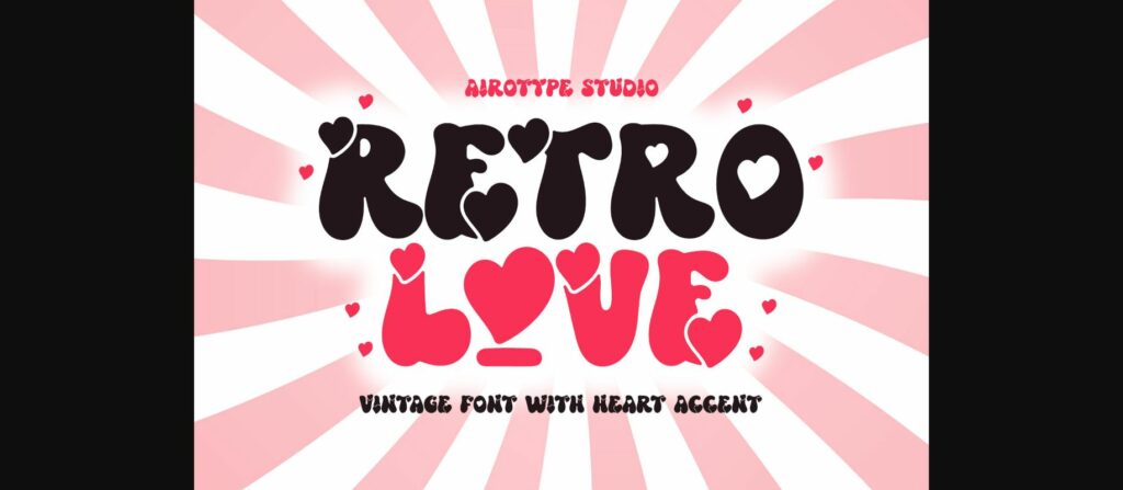 Retro Love Font Poster 3