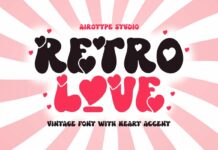 Retro Love Font Poster 1