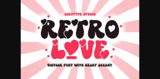 Retro Love Font Poster 1