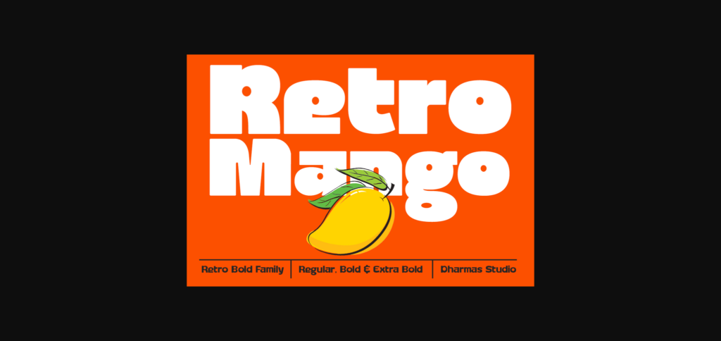 Retro Mango Font Poster 3