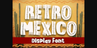 Retro Mexico Font Poster 1