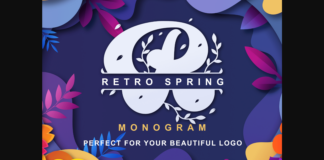 Retro Spring Font Poster 1