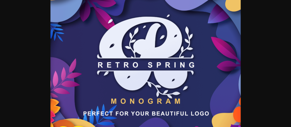 Retro Spring Font Poster 1