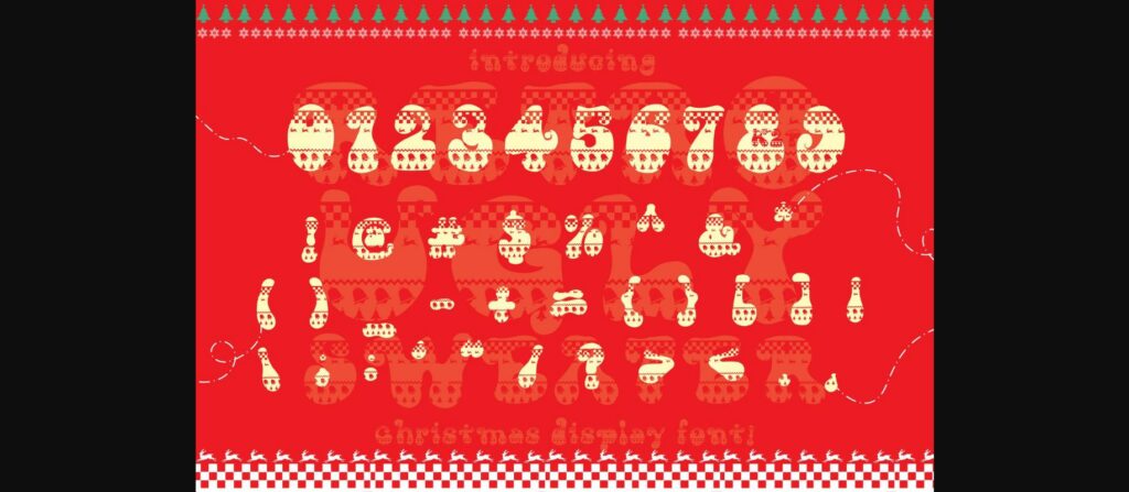 Retro Ugly Sweater Font Poster 7