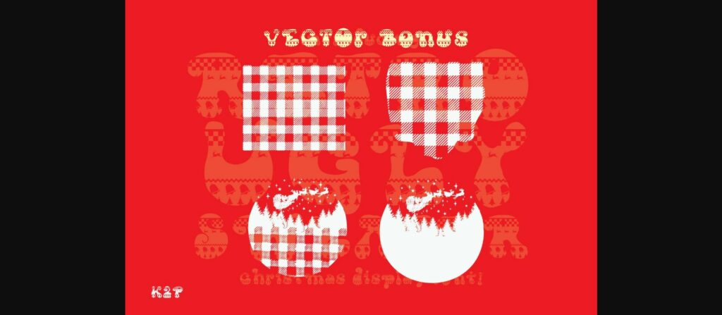 Retro Ugly Sweater Font Poster 10