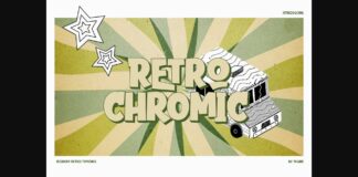 Retrochromic Font Poster 1